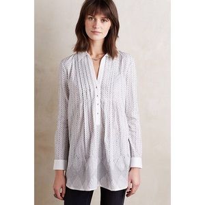 Anthropologie Asha Embroidered Tunic